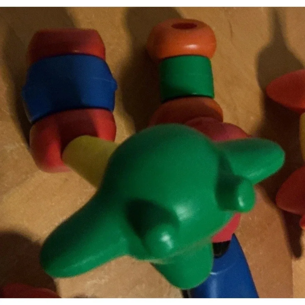 Vintage Tupperware Toy ZOO-IT-YOURSELF Animal Set TupperToy Giraffe Elephant Dog